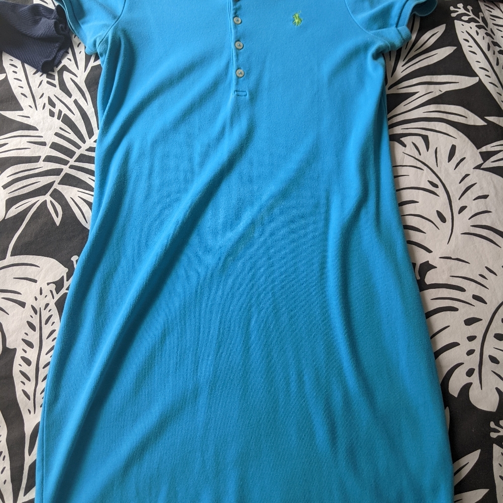 Blue polo dress
